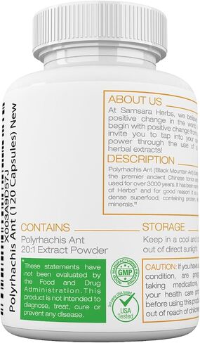 Polyrhachis Black Ant Extract Powder - 20:1 Concentrated Extract (8oz/227g) in Saudi Arabia