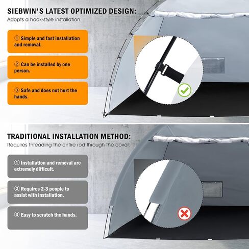 Portable Paint Booth Tent, Siebwin Large 8x6x6ft Spray Paint Tent with Built-in Floor & Mesh Screen & Windproof Hooks for Furniture DIY Hobby Tool Spray Paint Shelter, Gray in Saudi Arabia