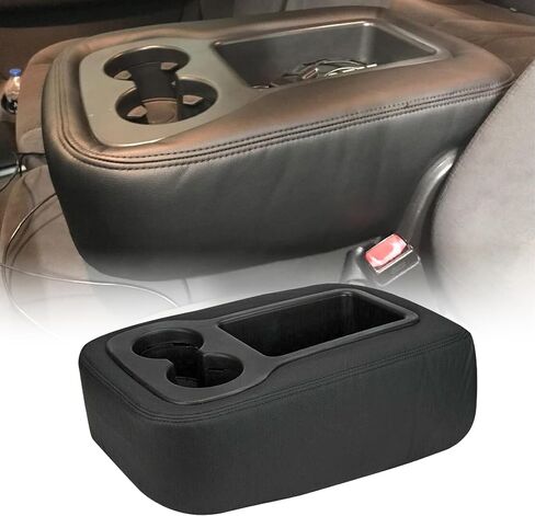 غطاء مقعد جلدي لمسند الذراع متوافق مع Chevy Silverado GMC Yukon Sierra 2007 2008 2009 2010 2011 2012 2013 2014 (الجزء الجلدي فقط) غطاء وحدة التحكم المركزية الجلدية in Kuwait