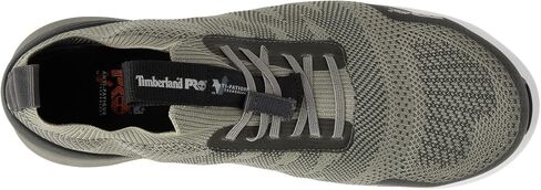 حذاء عمل Timberland PRO® Radius Knit مركب آمن لأصابع القدم - نعل خارجي مطاطي - ماص للرطوبة - أخضر زيتوني/أسود مسامي 12 D - متوسط in Saudi Arabia
