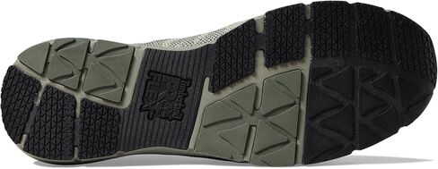 حذاء عمل Timberland PRO® Radius Knit مركب آمن لأصابع القدم - نعل خارجي مطاطي - ماص للرطوبة - أخضر زيتوني/أسود مسامي 12 D - متوسط in Saudi Arabia