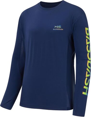 BASSDASH Men’s Graphic Shirts Long Sleeve Fishing Shirt UPF 50+ Moisture Wicking UV Sun Protection FS35M in Kuwait