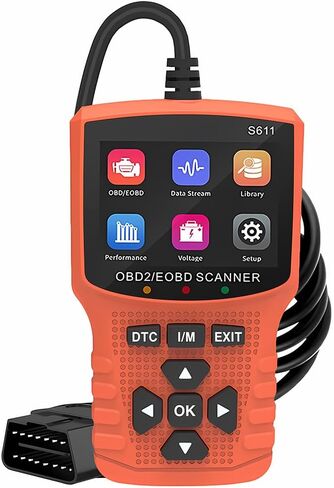 Car OBD2 Scanner Diagnostic Tool, Vehicle Check Engine Code Reader with I/M Readiness & More, Automotive OBDII/EOBD Diagnostic Scanning Fit, Universal for All Vehicles After 1996 (Black) in Saudi Arabia