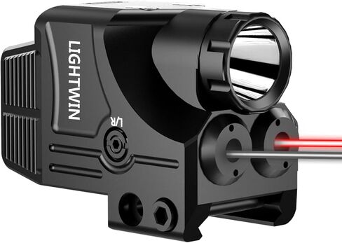 Purple Laser + Infrared(IR) Laser Beams with 800 Lumens Flashlight, 3 in1 Laser Light Combo, Tactical Laser Sight Flashlight USB Rechargeable, Strobe & Steady Flashlight for Picatinny Rail in Kuwait