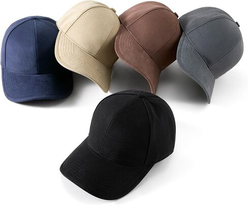 Men's Fitted Cap Winter Fleece Warm Full Closed Baseball Caps Curved Brim Blank Elastic Closed Back Hat K277N in Saudi Arabia