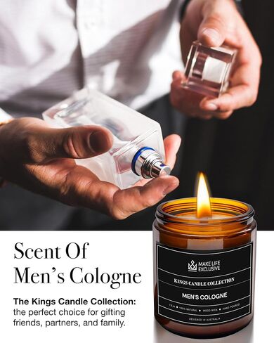 شموع معطرة للرجال | قهوة طازجة برائحة الإسبريسو | فتيل خشبي، يدوم طويلاً، روائح ذكورية | شمعة برطمان الصويا الطبيعية للمنزل، ديكور وسادة البكالوريوس | الهدية المثالية للرجال in Saudi Arabia