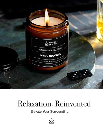 شموع معطرة للرجال | قهوة طازجة برائحة الإسبريسو | فتيل خشبي، يدوم طويلاً، روائح ذكورية | شمعة برطمان الصويا الطبيعية للمنزل، ديكور وسادة البكالوريوس | الهدية المثالية للرجال in Saudi Arabia