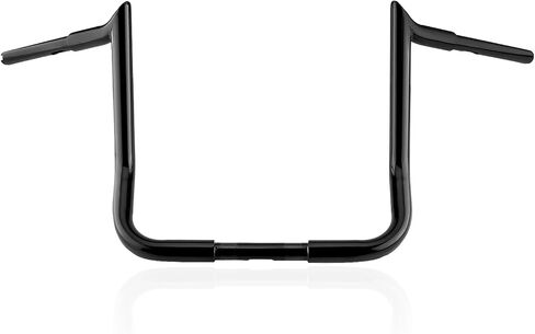 Street Glide Ape Hanger Motorcycle Handlebar 12" Rise 1.25" Fat Gloss Black for Harley Davidson Touring 1986-2023 Electra Glide CVO Ultra Limited in Saudi Arabia