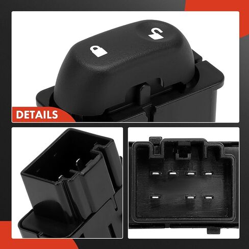 A-Premium Power Door Lock Switch with 7-Blade Compatible with Ford F-150 F-150 Heritage F-250 F-350 F-450 F-550 Super Duty Explorer Sport Trac Excursion Explorer Crown Victoria & Mercury Mountaineer in Saudi Arabia