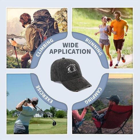 Hat Vintage Baseball Cap Funny Adjustable Dad-Hat Wash Cotton Denim Trucker Hats for Men Women in Saudi Arabia