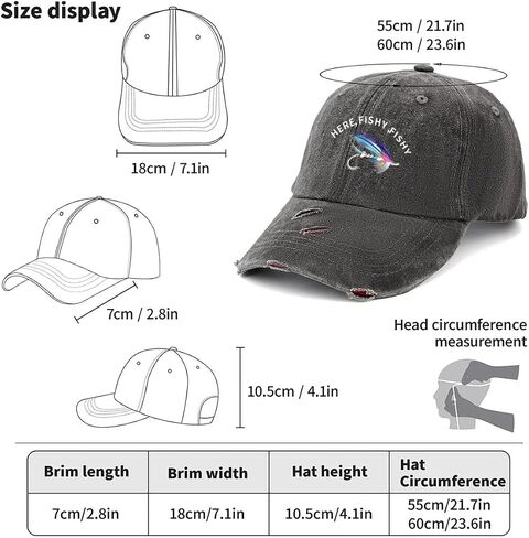 Hat Vintage Baseball Cap Funny Adjustable Dad-Hat Wash Cotton Denim Trucker Hats for Men Women in Saudi Arabia