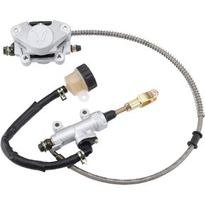 GOOFIT Rear Foot Disc Brake Master Cylinder Assembly with Oiler for 110cc 125cc 150cc 200cc 250cc ATV Quad Dune Buggy