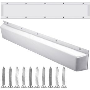 Edge Dock Bumpers Straight Marine Boat Bumpers for Docking UV Resistant Boat Dock Fenders for Docking, Preventing Dent and Scratch, White