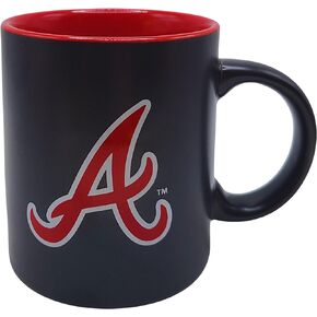 Boelter Brands Two Toned Matte Black Coffee Mug, MLB Team Logo with Inner Team Color (New York Yankees)