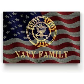 Renditions Gallery Canvas Wall Art Modern Paintings & Prints Decorations American Pledge Allegiance Traditional Patriotic Canvas Flag Artwork for Bedroom Office Kitchen - 16"x20" LT25