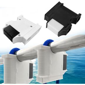 4pcs Boat Fender Hanger Adjust Pontoon Rail Fender Boat Rail and Cleat Fender Clip Boat Bumper Adjuster Quick Connect and Release Fender Line Anti-Collision Ball Fixer Regulator for Marine Accessories