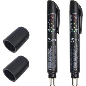 2PCS Brake Fluid Liquid Tester, Auto Brake Diagnostic Testing Tool Oil Moisture Analyzer, Hydraulic Fluid Liquid Oil Moisture Analyzer, Test DOT3 DOT4 DOT5.1 ENV6 ENV4 Brake fluids