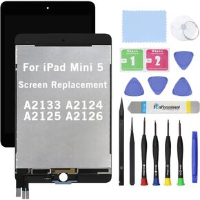 7.9" Screen Replacement for iPad Mini 5 A2133 A2124 A2125 A2126 LCD Display Glass Touch Digitizer Premium Kit with Tools - Black