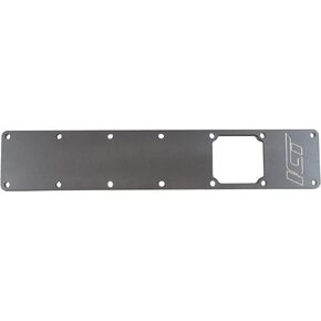ICT Billet 5.9L Intake Manifold Plenum Horn Plate 24 Valve Compatible with Dodge Ram Cummins 6BT 5.9L Turbo Diesel Engines High Airflow Performance Design 551714