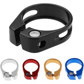 Alloy Road Bike Seat Post Clamp 28.6mm/31.8mm/34.9mm MTB Seat Post Clamps Bike Seat Post Clamps (yellow 31.8MM)