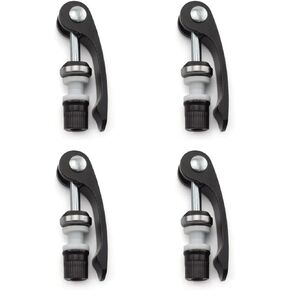 Bike Seat Post Clamp Quick Release Pin M6x55mm High-strength Aluminum Alloy Bicycle Seatpost Binder Bolt, 4PCS Black
