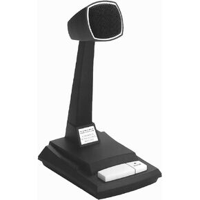 CAD Audio Astatic 878HL-2 Omnidirectional Dynamic Desk Top Microphone with Locking Push to Talk Switch