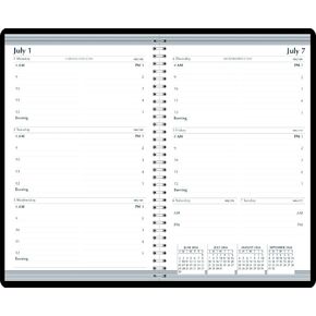 House of Doolittle 2024-2025 Weekly Planner, Academic, Black, 5 x 8 Inches, July - July (HOD27702-25)