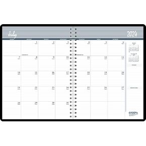 House of Doolittle 2024-2026 Monthly 2 Year Academic Planner, Black, 8.5 x 11 Inches, July - August (HOD2620502-25)