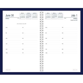 House of Doolittle 2024-2025 Daily Appointment Calendar Planner, Academic, 5 1/4 x 8 1/2 Inches, July - June, Blue (HOD288507-25)