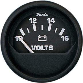 Faria Beede 12821 Euro Voltmeter (3003.3439), Black