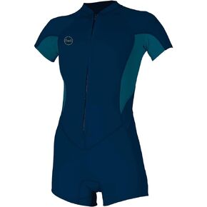 O'Neill Women's Bahia 2/1mm Full Zip, Short Sleeve, Spring Wetsuit