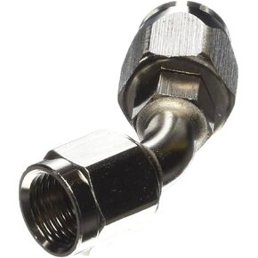 Edelbrock 610091 Endura Anodized Aluminum -6AN 45-Degree Hose End