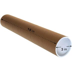Gomu - Shipping Mailing Storage Poster Artwork Multipurpose Tube - Size 3 inch X 16 inch - 1 Pack