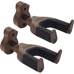 Guitar Hook Auto Lock Guitar Hanger Guitar Wall Stand and Creative Design Guitar Wood Base Fit All Guitar Musical Instruments with Free Guitar Keychain Gift