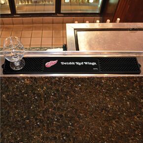 FANMATS NHL Detroit Red Wings Vinyl Drink Mat , 3.25"x24"