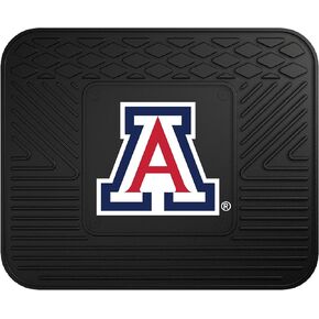 FANMATS 13215 NCAA Arizona Wildcats Back Row Utility Car Mats - 2 Piece Set, 14in. x 17in., All Weather Protection, Universal Fit, Deep Resevoir Design, Molded Team Logo