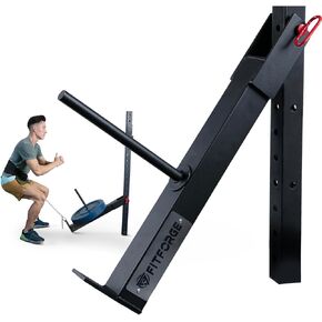 Belt Squat Attachment for Rack - Space Saving Power Rack Squat Stand Attachment - Power Cage Squat Rack Add On for Home Gym, Compatible with All Hole Plates, Fits 3x3 Racks