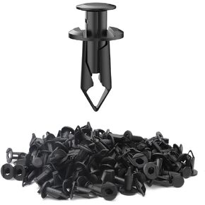 Alpha Rider 100pcs 8mm Fender ATV Push Retainer Clips Fastener for Honda Suzuki Kawasaki Polaris Sportsman Rangers Rzr Replace 7661855