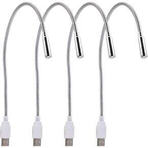 USB Keyboard Light, 4pcs Flexible Computer Light USB Reading Lamp for Laptop Keyboard USB Computer Light Gooseneck USB Night Light