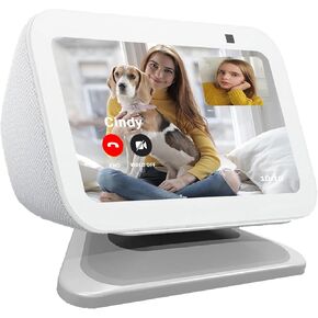 Adjustable Stand for All-new Echo Show 5 (3rd Gen), Smart Display Magnetic Stand Mount Compatible with Echo Show 5 (3rd Gen, 2023 release), with 360 Degree Rotation Tilt and Anti-Slip Base (Black) in Kuwait