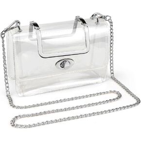 COROMAY Clear Purse for Women, Clear Crossbody Bag, Clear Stadium Purse Handbags