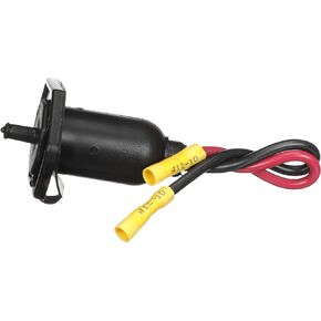 Attwood 14350-3 Medium-Duty Trolling Motor Connector, Female Receptacle, Boat Side, Weather Cover, Face Plate, 12-Volt DC