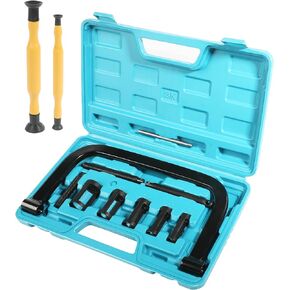 RACOONA Valve Spring Compressor,Car Accessories Valve Lapping Tool,10 Piece Spring Clamp Tool Kit with Valve Lapper,Valve Spring Removal Tool for Motorcycle, ATV, Car, Small Engine Vehicle Equipment