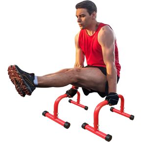 LSKSSNG Dip Stand Station, Adjustable Height Dip Station for Strength Training, Heavy Duty Steel Parallel Push Up Stand, Home Gym Fitness Workout Dip bar Station,Tricep Dips, Pull-Ups, Push-Ups