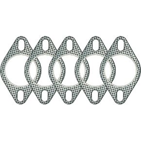 SHINTONES 5 PCS 2.5 Inch 2-Bolt Exhaust Flange Gasket Turbo/Manifold/Header Down/Dump Pipe Flange, High Temperature Graphite for Headers, Catback, Axleback, MLSG High Temp Exhaust Gasket HD : 96~116mm
