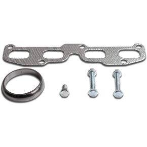 DNA Motoring GKTSET-NA02-L4 Aluminum Exhaust Manifold Header Gasket Set Replacement,Metallic