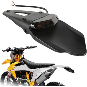 DREAMIZER Rear Fender Black 12V LED Tail Light Brake Lamp Turn Signals For Off-road Motorcycle Motocross Dirt Bike（Black#3
