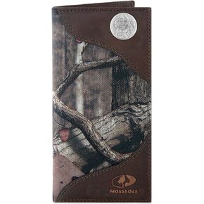 محفظة ZEP-PRO للرجال من النايلون والجلد بتصميم Mossy Oak على طراز السكرتير Roper Concho
