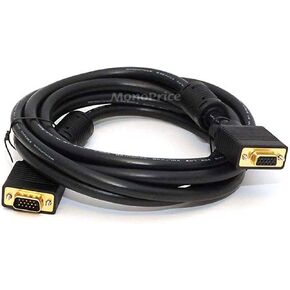 Monoprice 6ft SVGA Super VGA M/F Monitor Cable w/ ferrites in Saudi Arabia