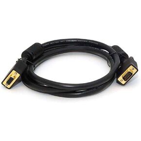 Monoprice 102897 3-Feet Super VGA Male to Female Monitor Cable with Ferrites Black